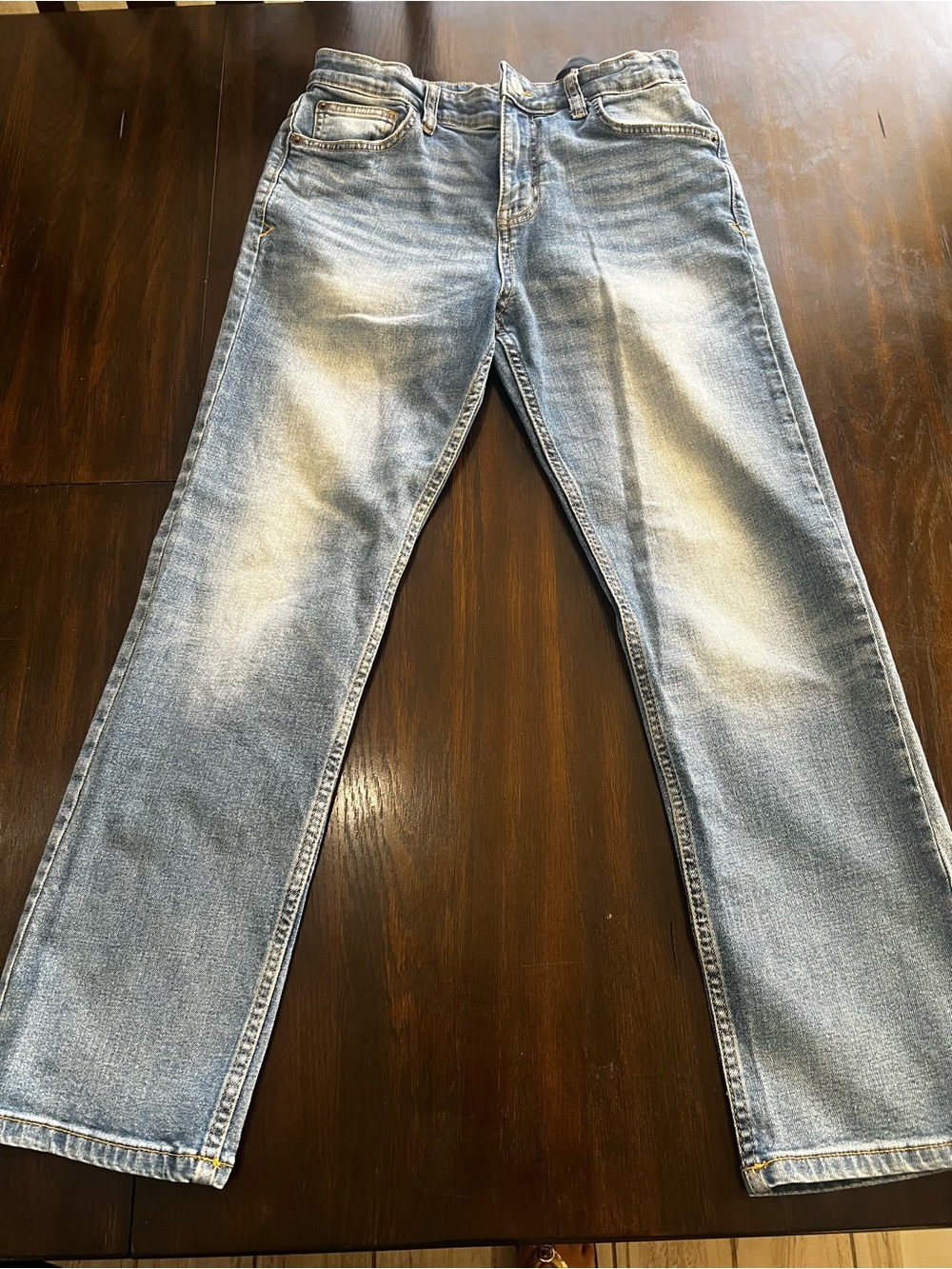 Cat & Jack girls’s  Light Wash Blue Straight-Recto Leg Jeans